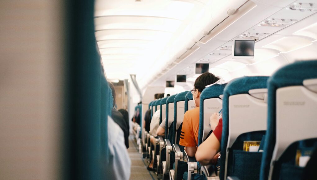in plane