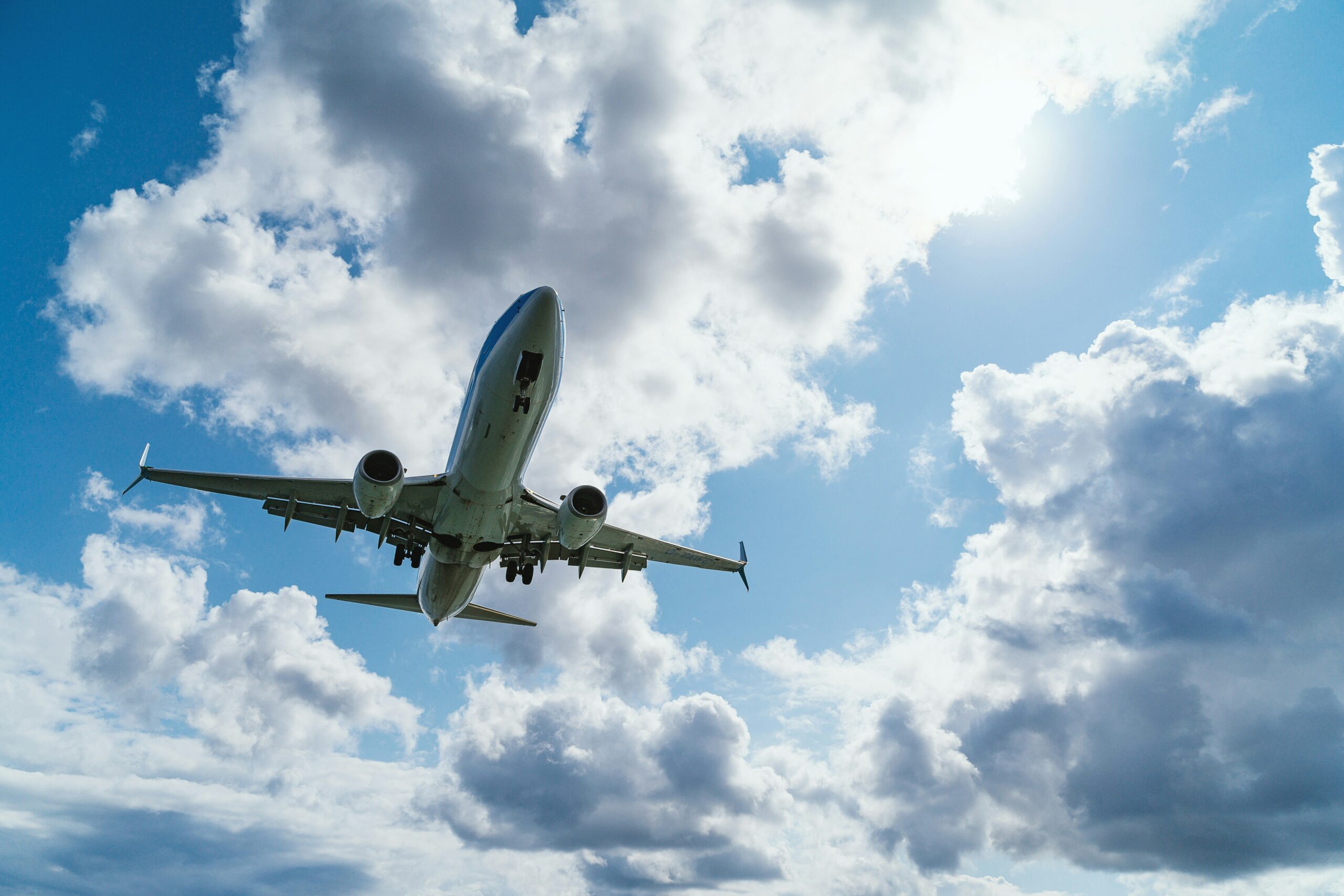 plane flying in the sky