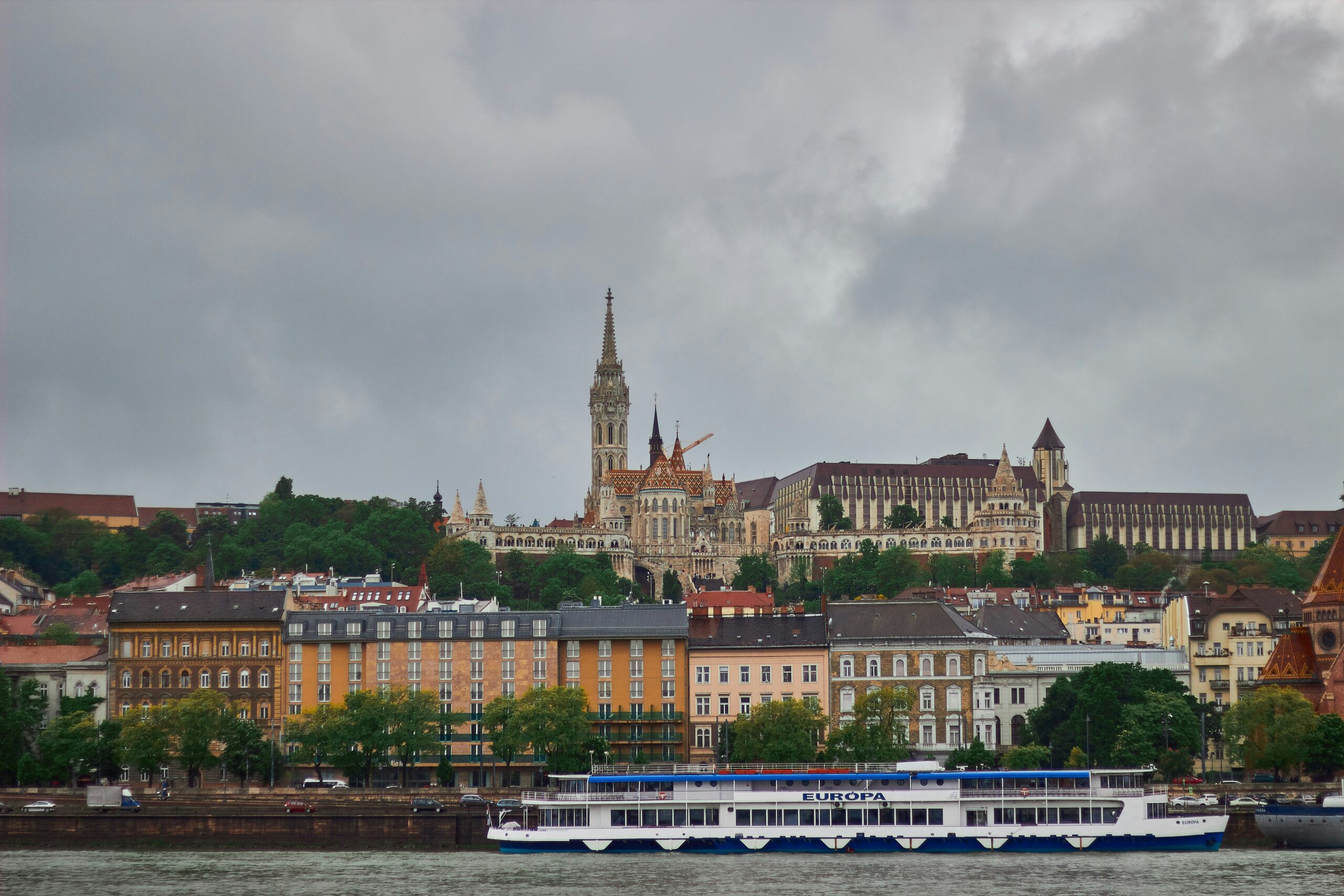 a long boat on the river