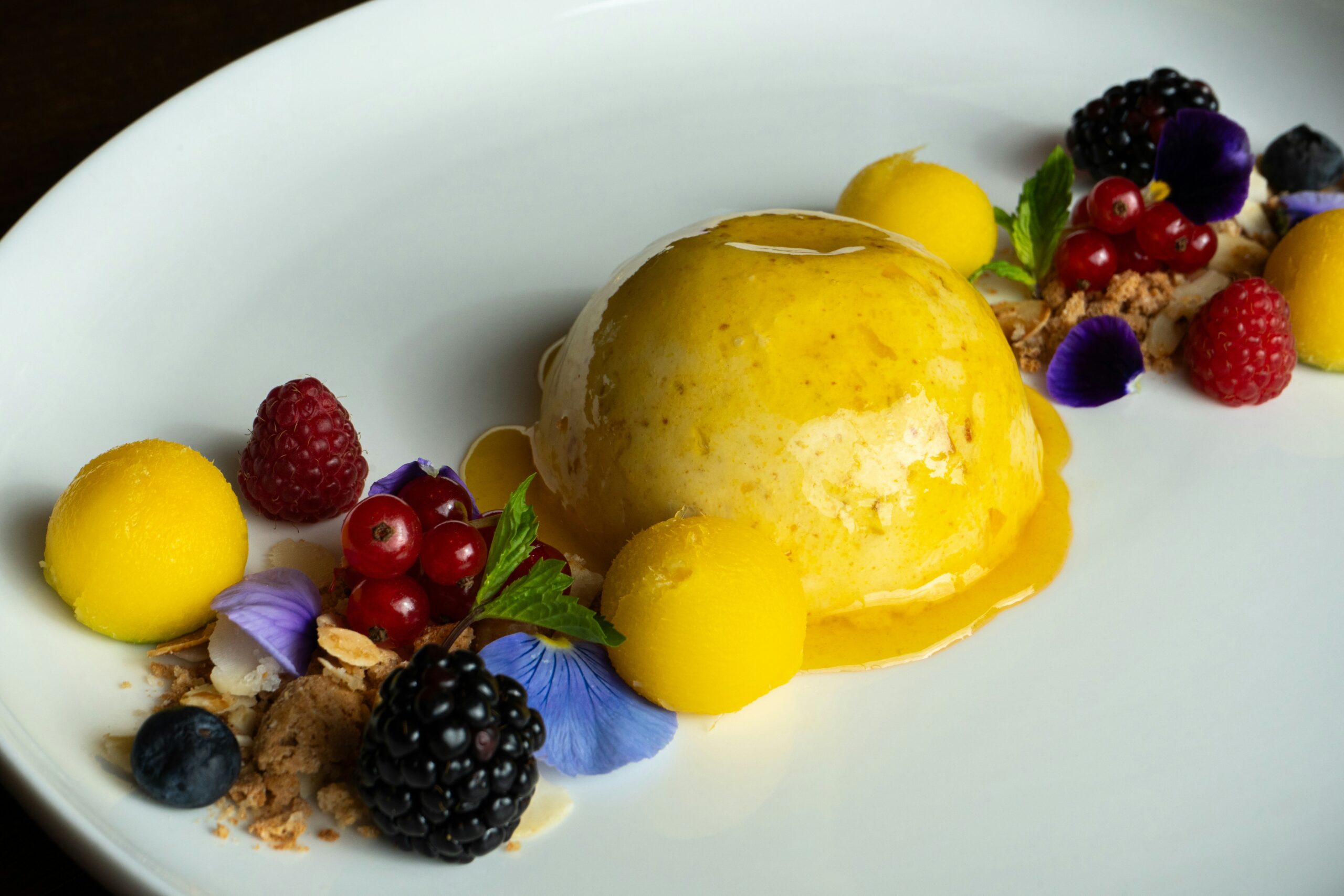 yellow desert with fruit