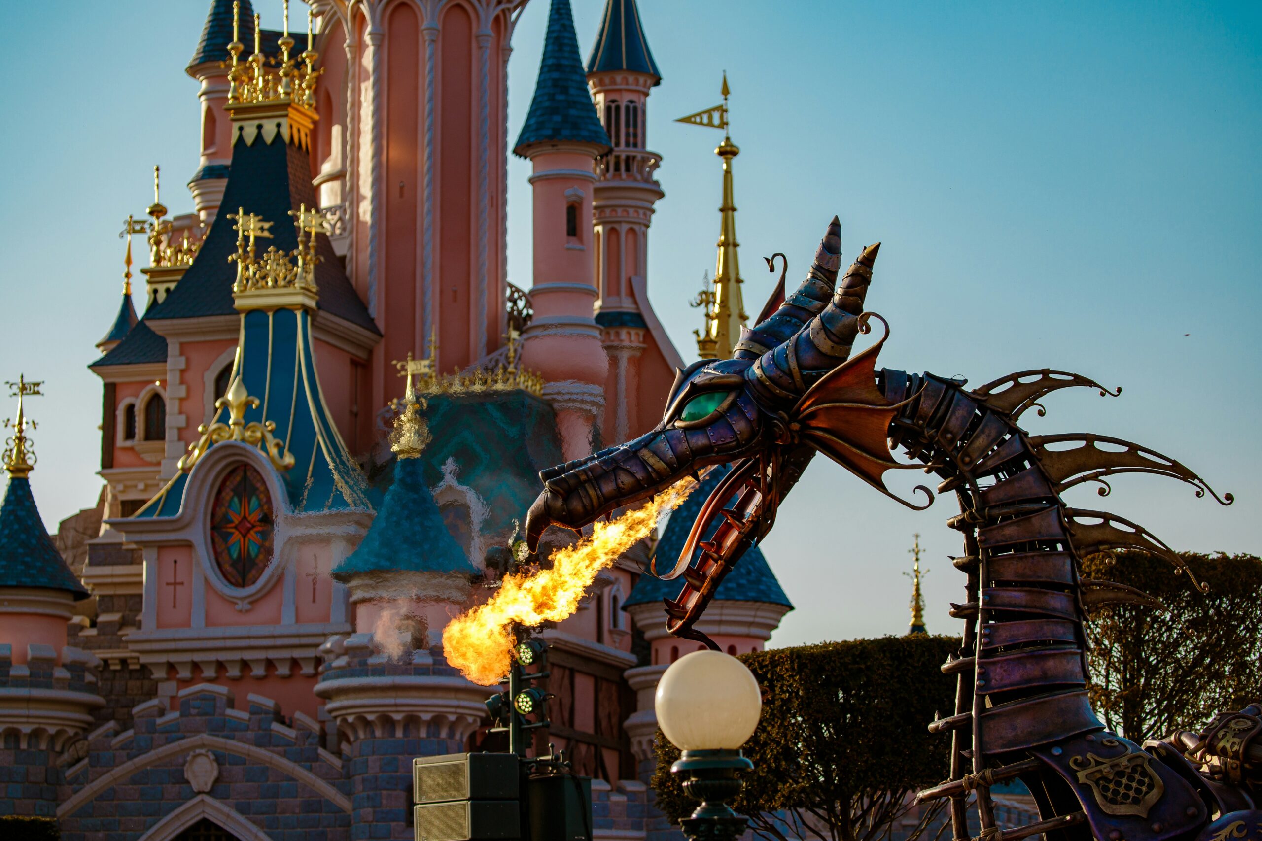a fire breathing dragon