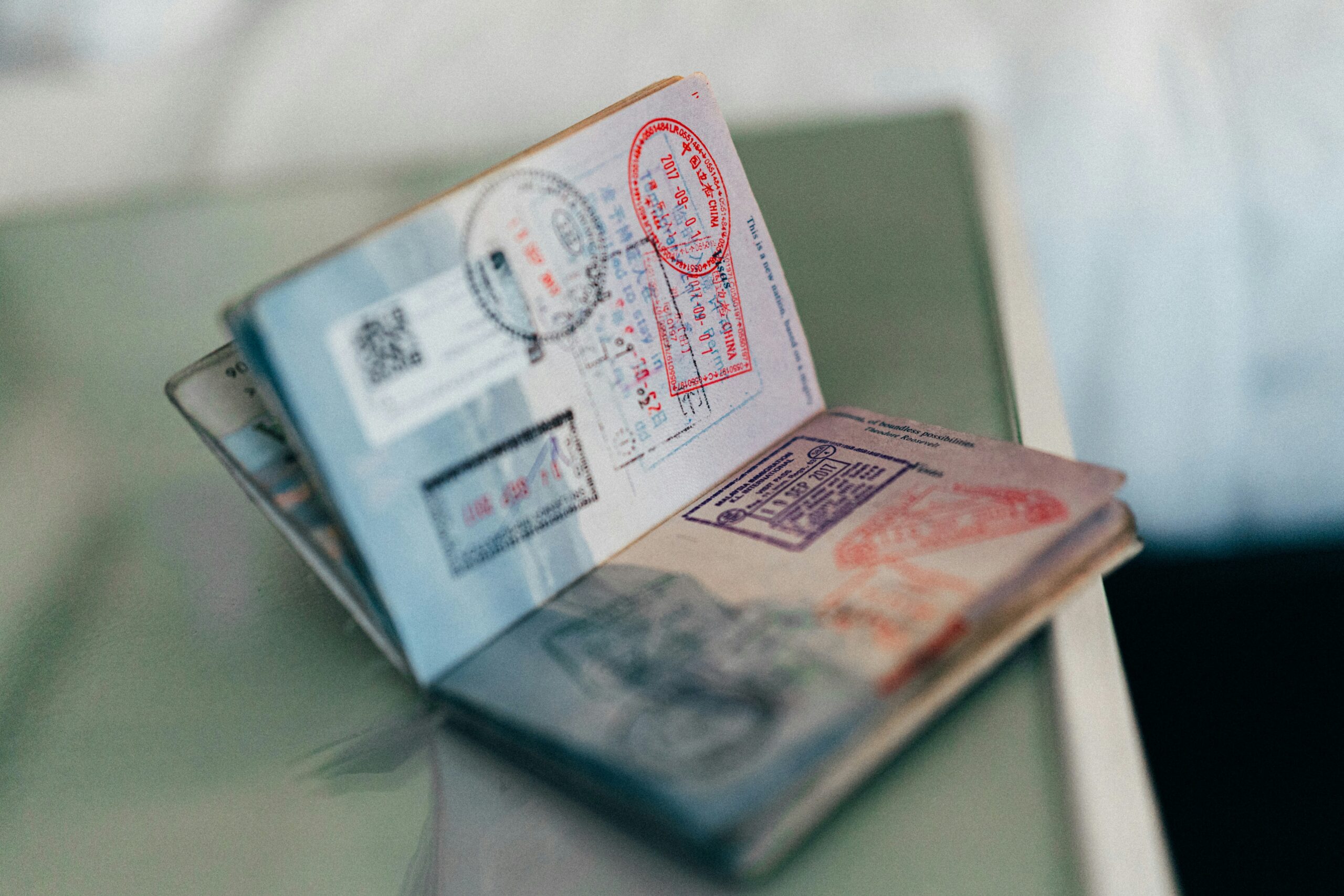 passport full of stamps