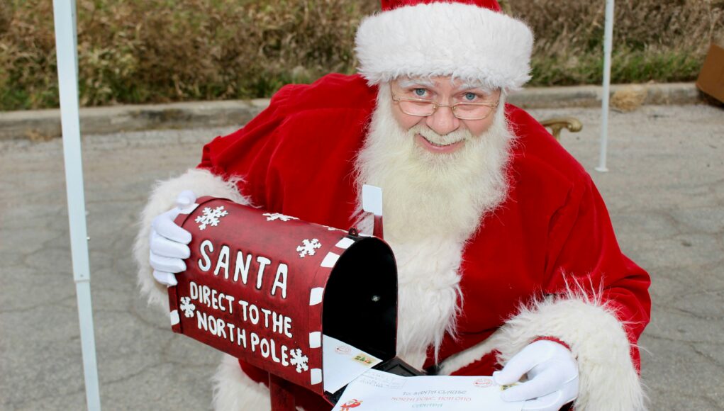 santa and his mail