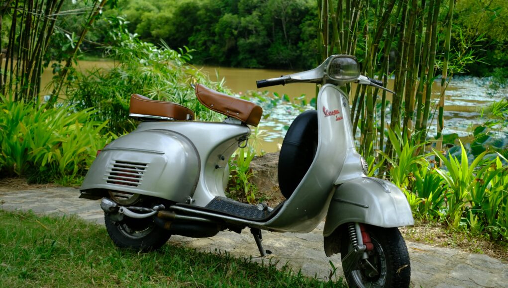 an old motorbike