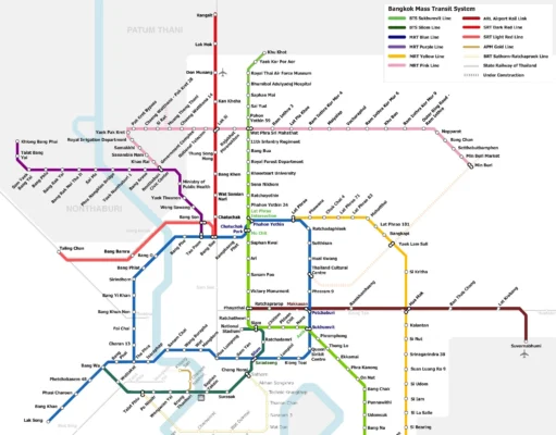 Bangkok Made Easy: A Guide to the BTS and MRT Trains