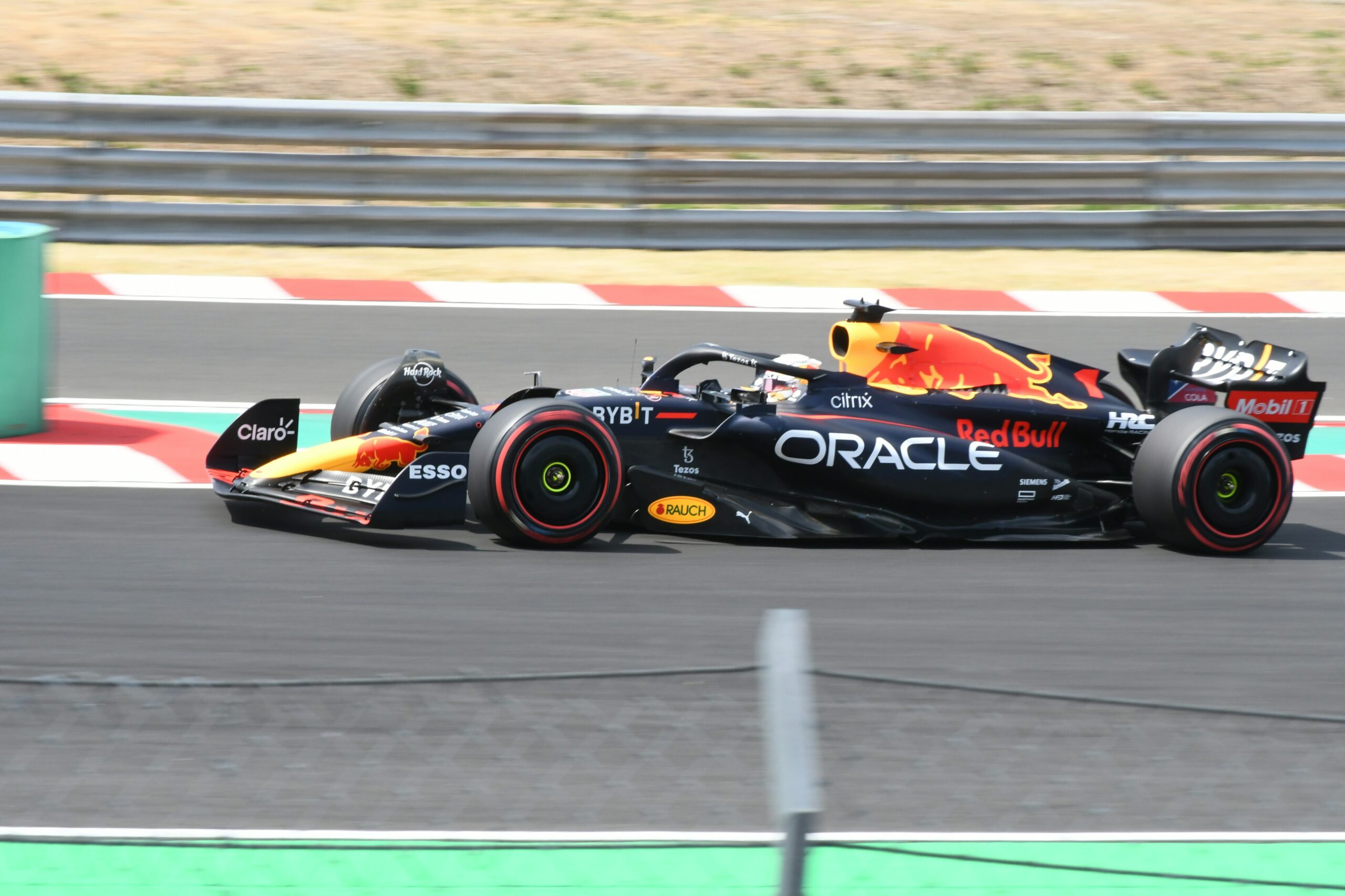 a blue race car