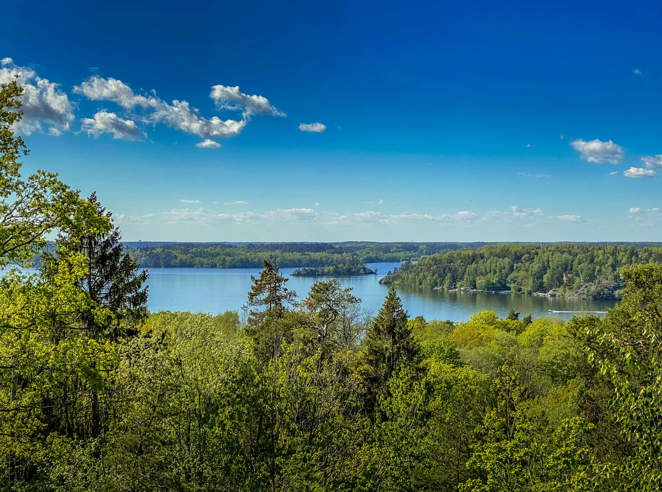 A lake alongside the Bergslagsleden trail