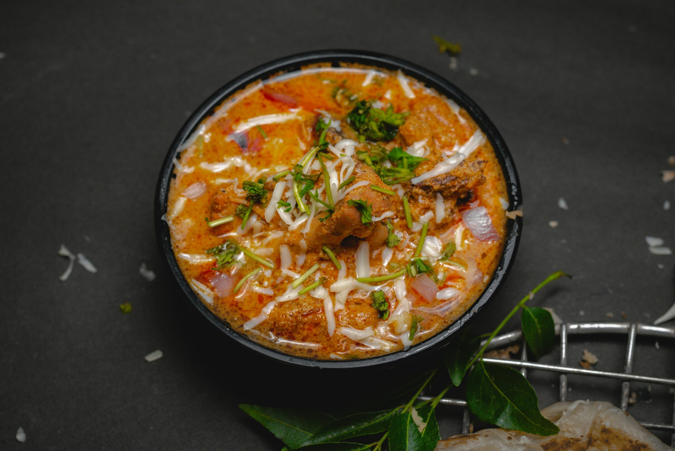 indian curry in orange sauce 