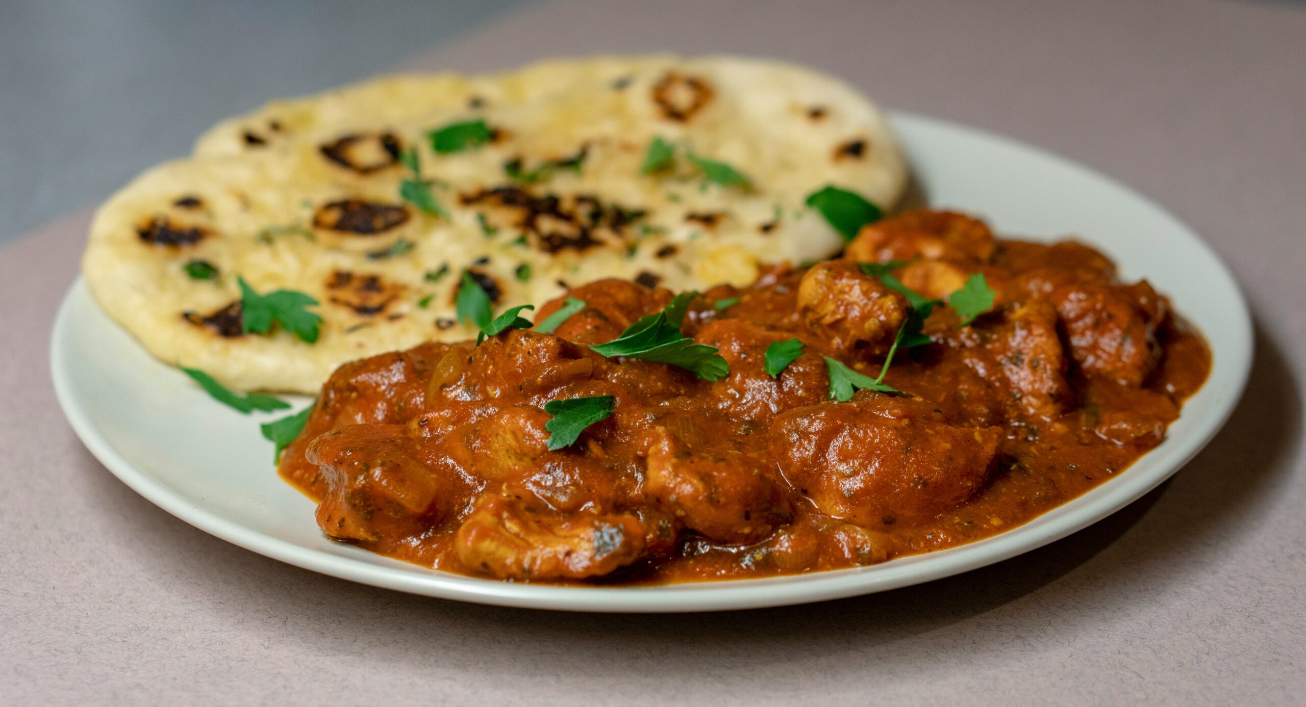 chicken dish with bread