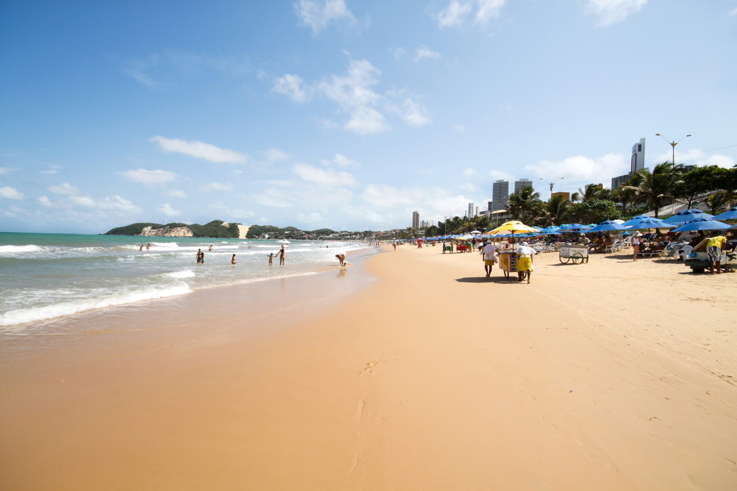 a golden sand beach