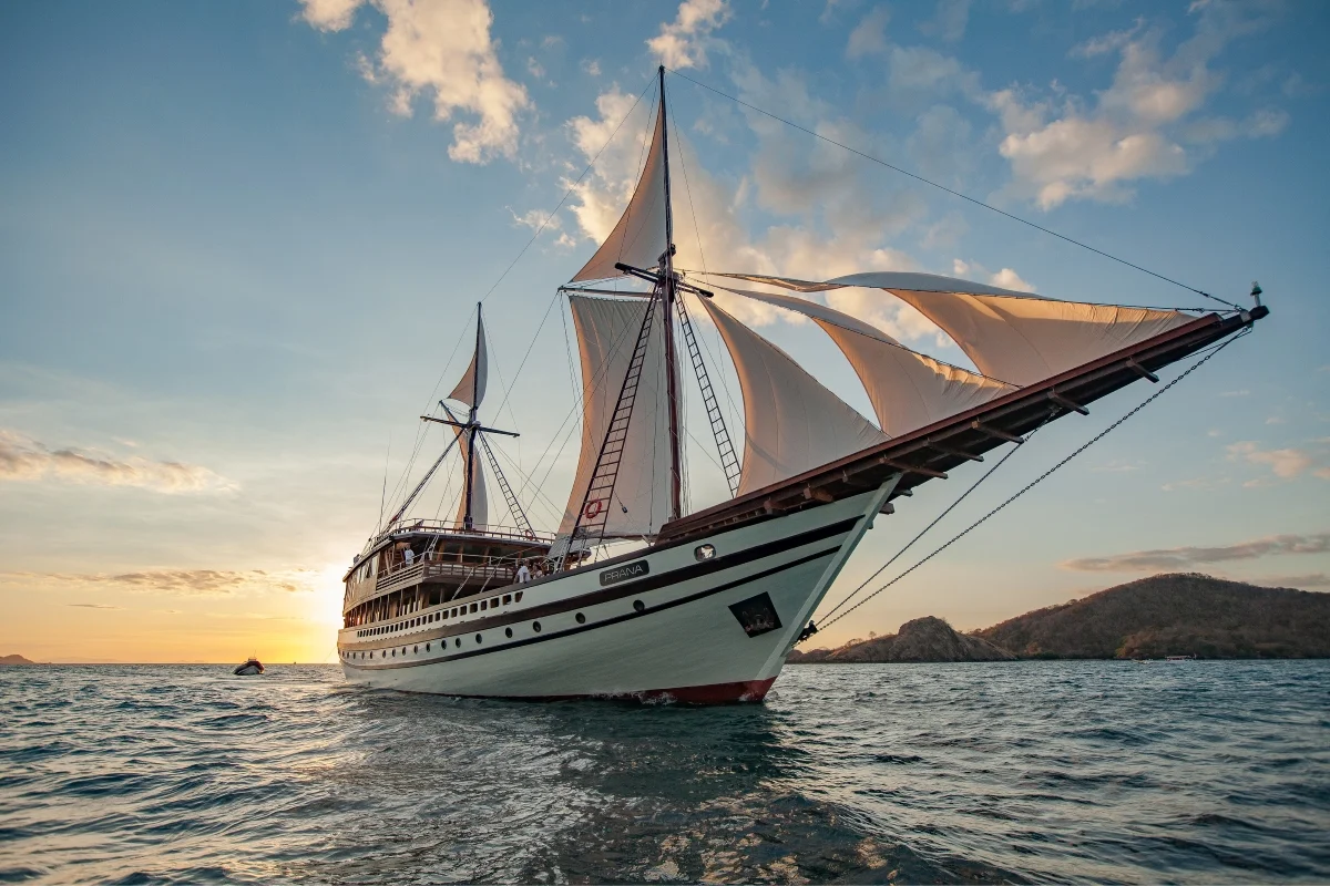 a white sailboat