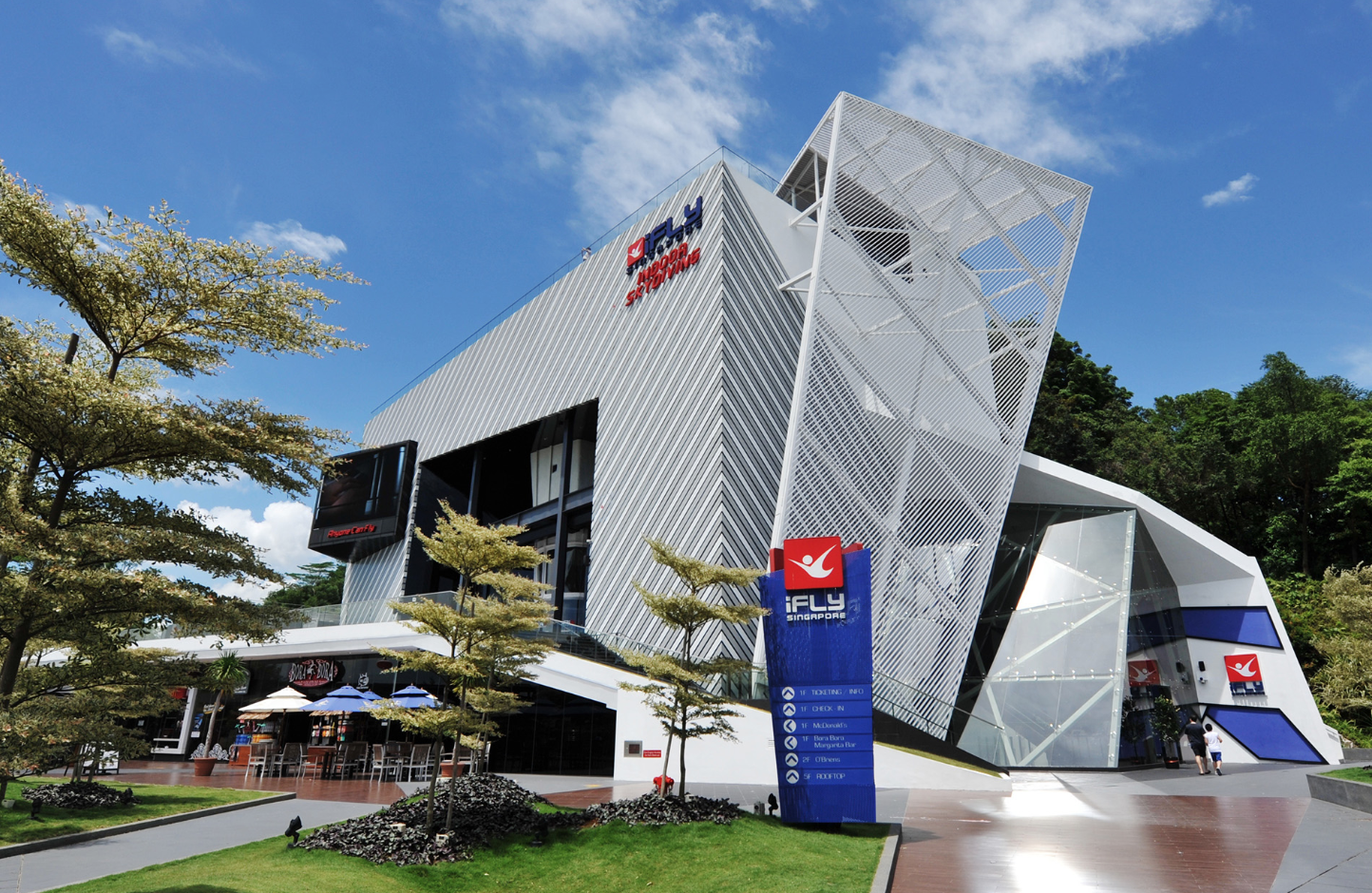 a modern building