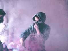 The Stinkiest Foods on Earth: A Culinary Challenge a pink cloud makes people holding their noses