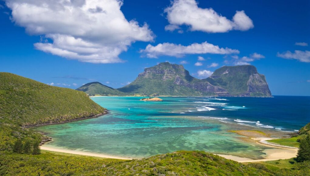 pristine crystal clear water in a lagoon