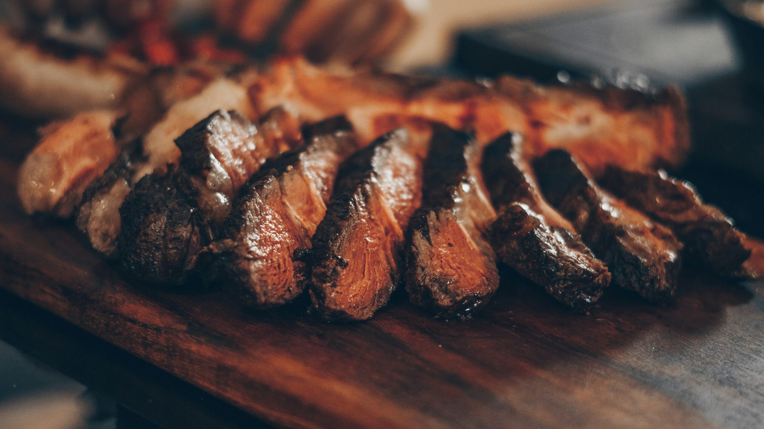 freshly cooked meat