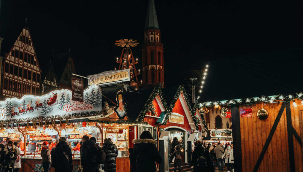 Lots of people out shopping at a market